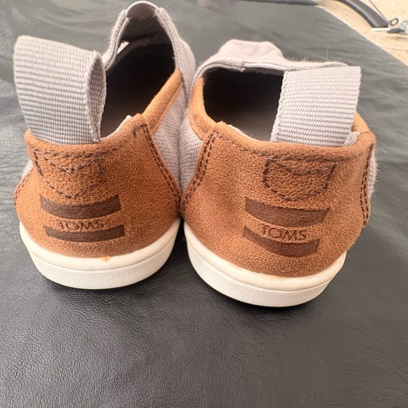 TOMS Alpargata Grey Woven Toddler Shoe Toddler Size 10 - Picture 3 of 9
